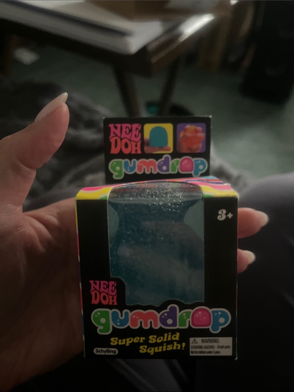 NeeDoh Gumdrop Super Solid Squish! - Blue
